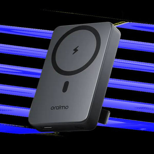 ⚡ PowerBank Magnétique Oraimo 10 000 mAh – Charge Rapide & Fixation MagSafe