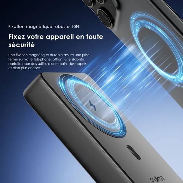 ⚡ PowerBank Magnétique Oraimo 10 000 mAh – Charge Rapide & Fixation MagSafe